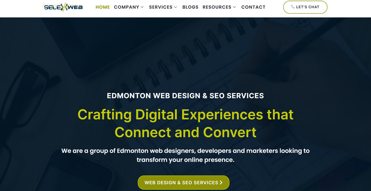 SelexWeb website homepage